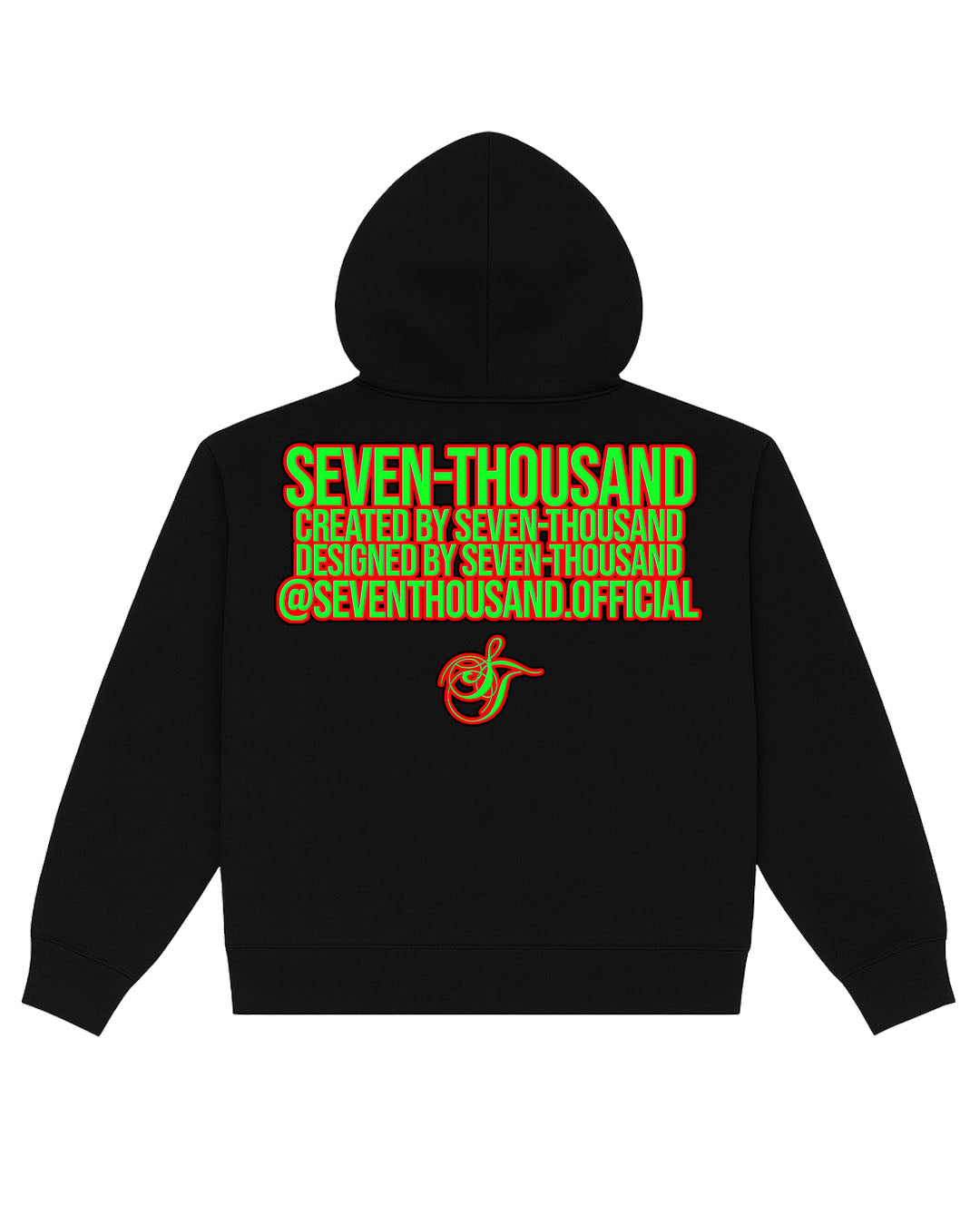 SlimeRed Small Logo Fleece Double-Zip Hoodie