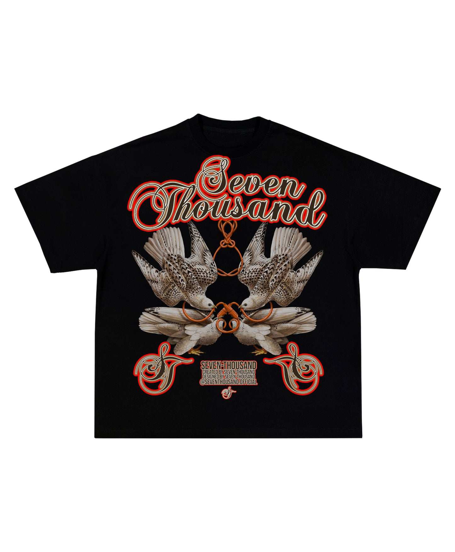 Birds Ona Wire Tee (DROP SHOULDER)