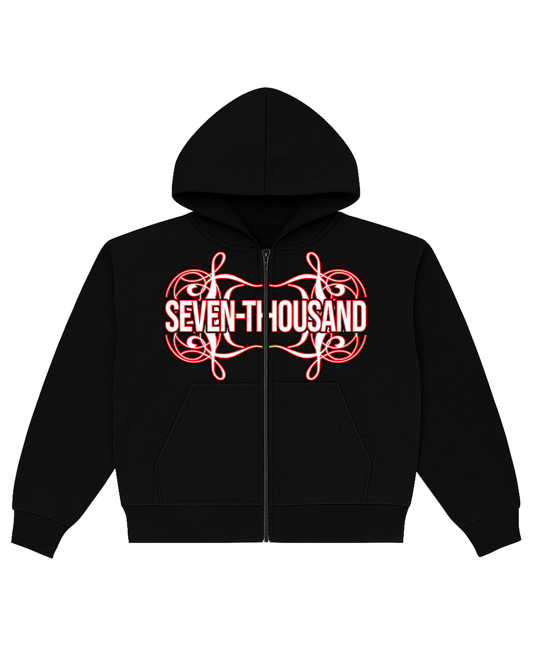 SnowRed Logo Fleece Double-Zip Hoodie