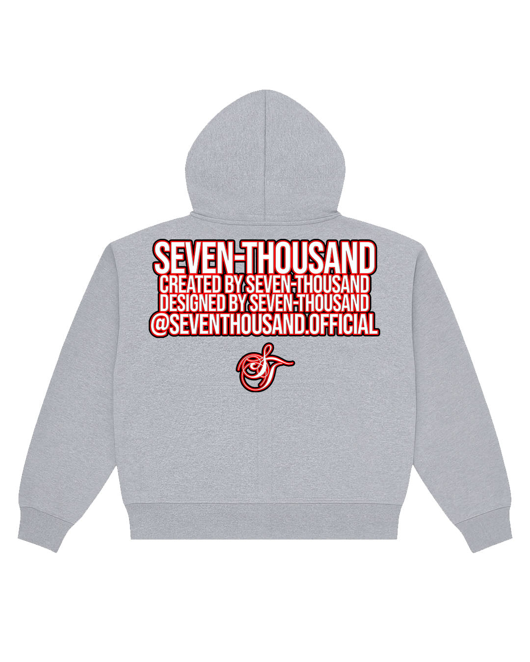 SnowRed Small Logo Fleece Double-Zip Hoodie