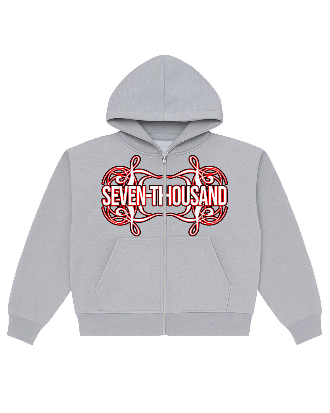 SnowRed Logo Fleece Double-Zip Hoodie