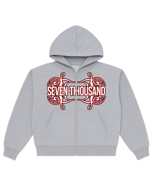 SnowRed Logo Fleece Double-Zip Hoodie
